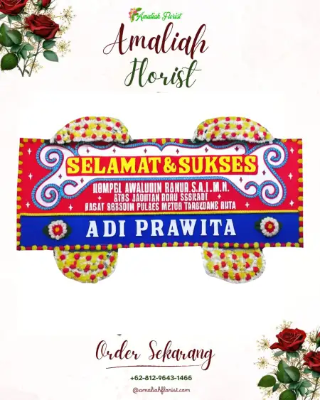 Papan Bunga Ucapan Selamat Wasile